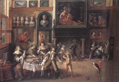 Peter Paul Rubens The Great Salon of Nicolaas Rockox's House (mk01) Norge oil painting art